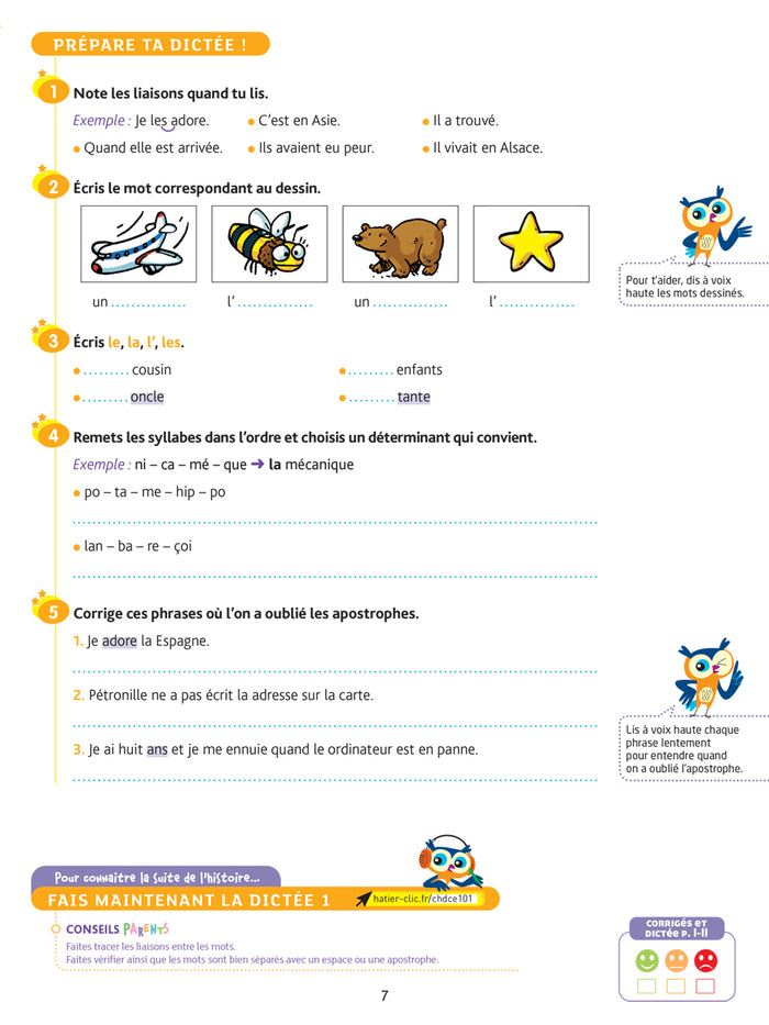 Chouette - Dictées CE1
