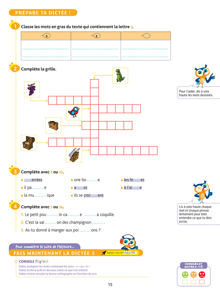 Chouette - Dictées CE1
