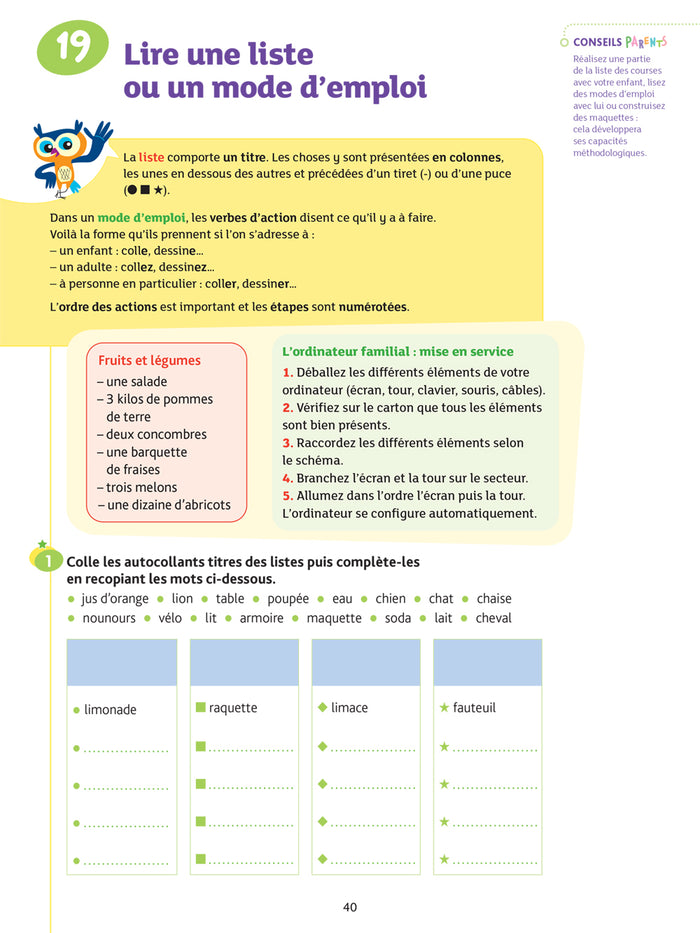 Chouette - Lecture CE1