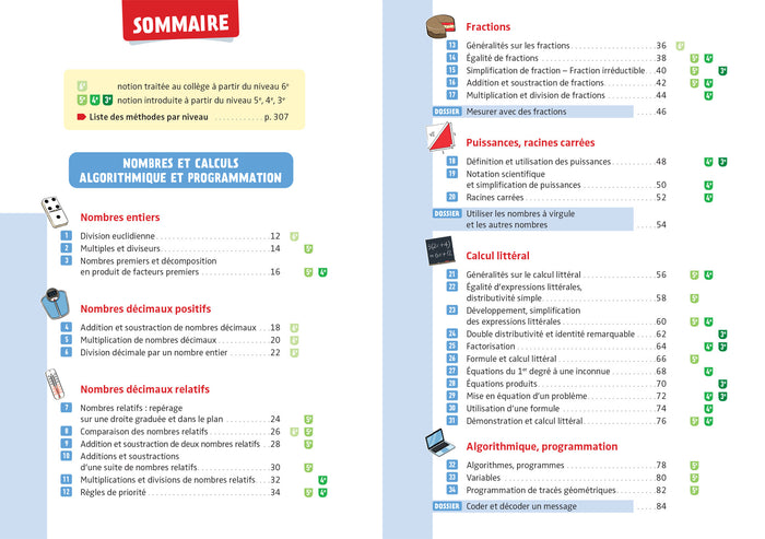 Bescherelle collège - Maths (6e, 5e, 4e, 3e)