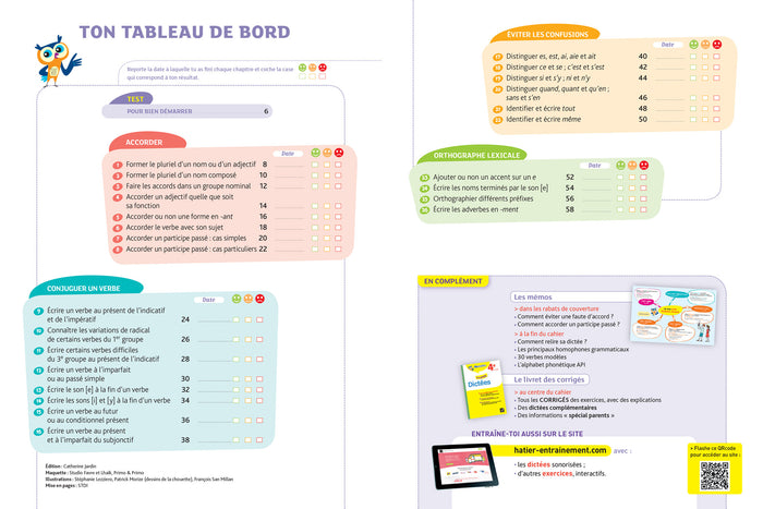 Dictées 4e: cahier de révision et d'entraînement