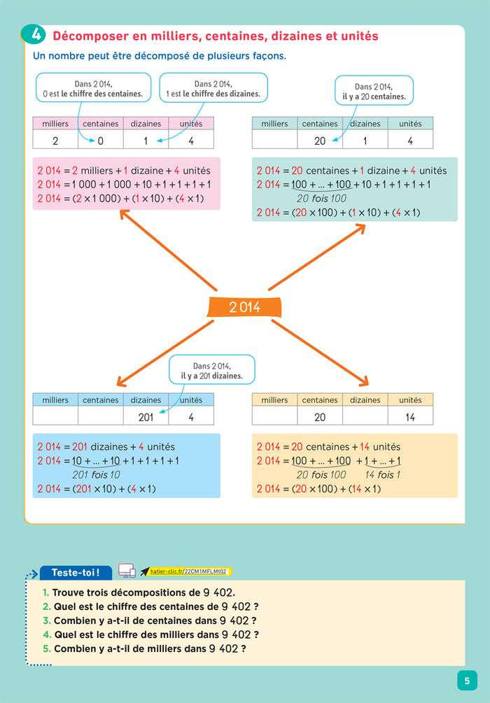 De l'école à la maison - Maths CM1 Ed. 2022