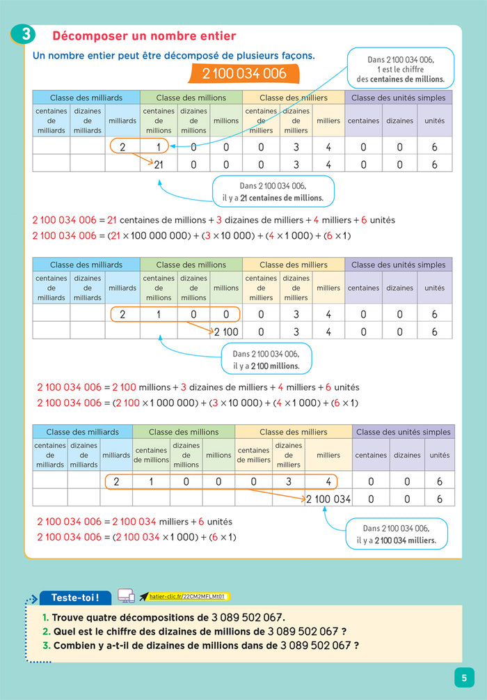 De l'école à la maison - Maths CM2