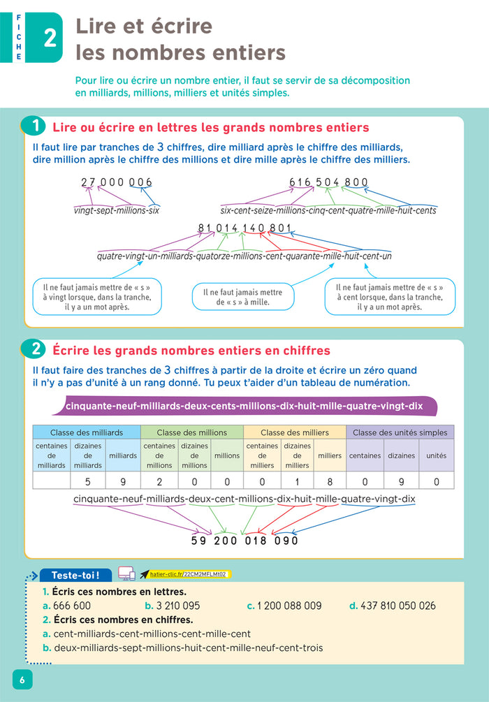 De l'école à la maison - Maths CM2