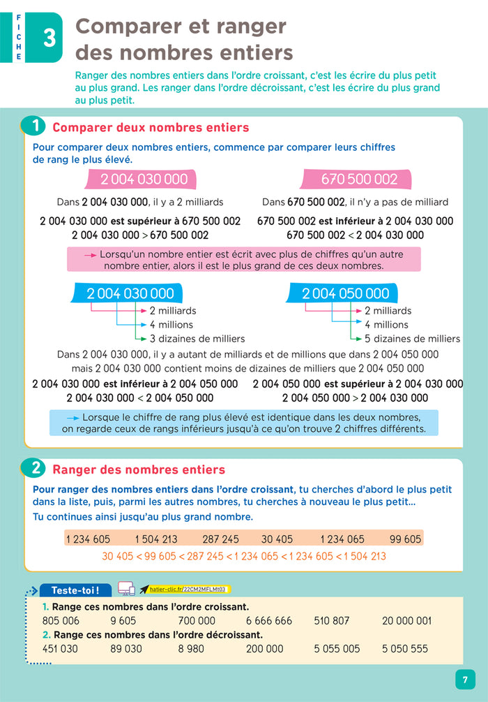 De l'école à la maison - Maths CM2