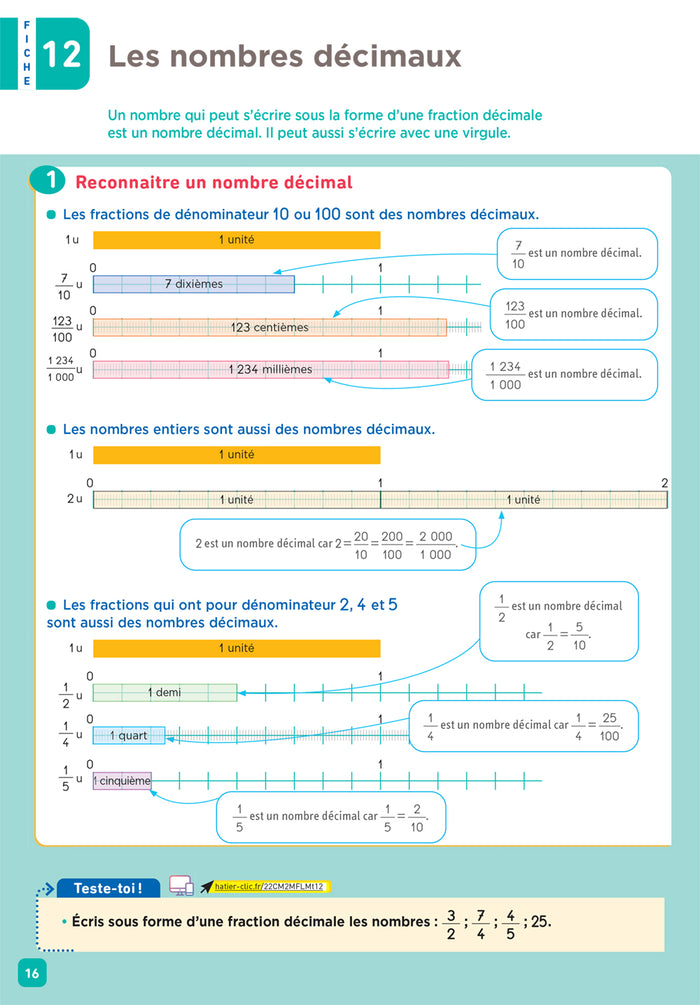 De l'école à la maison - Maths CM2