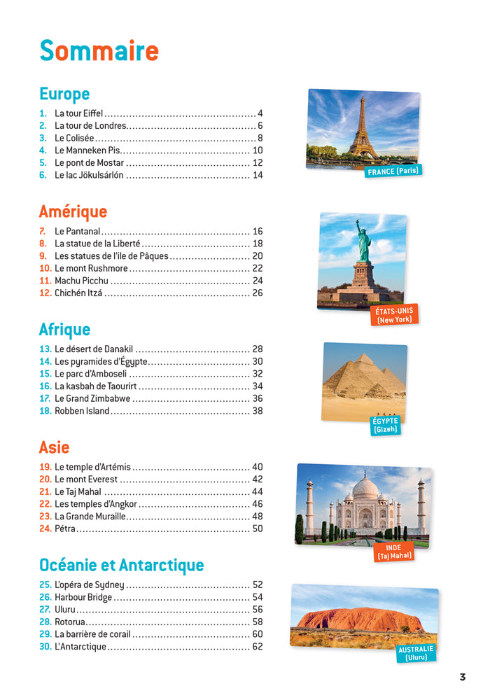 En route pour la dictée ! CM - Les merveilles du monde