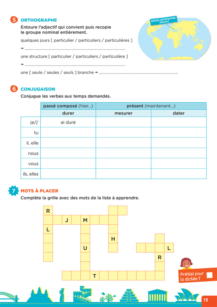 En route pour la dictée ! CM - Les merveilles du monde