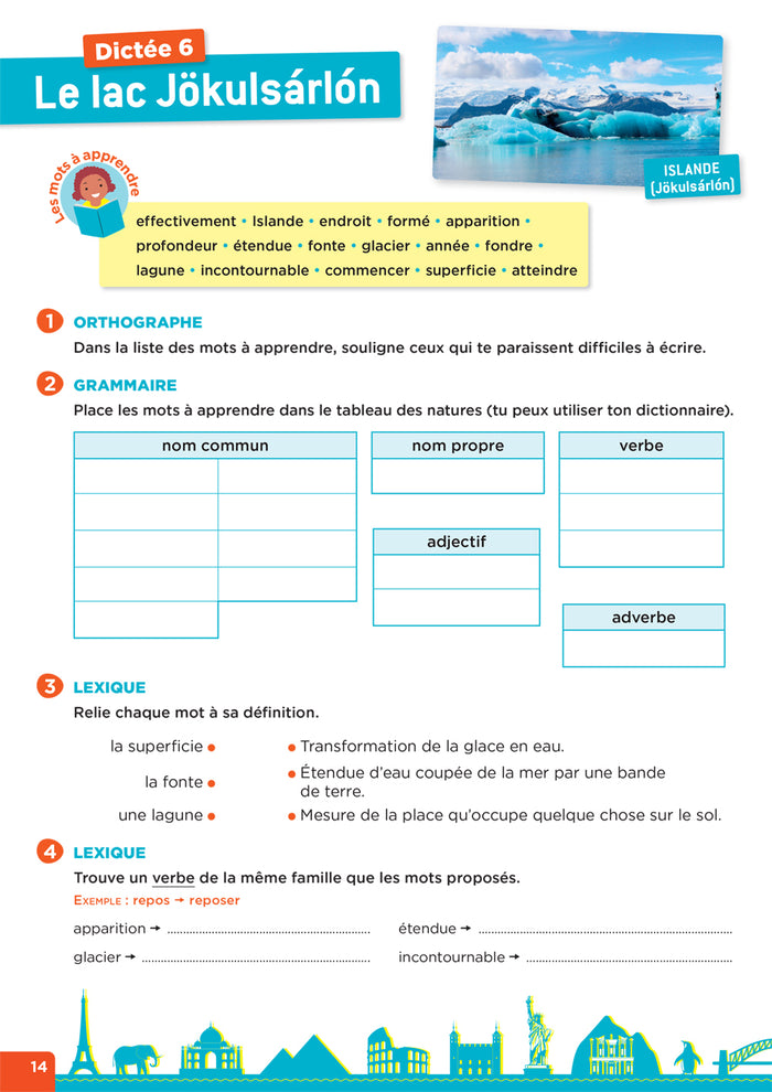 En route pour la dictée ! CM - Les merveilles du monde