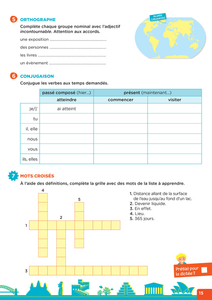 En route pour la dictée ! CM - Les merveilles du monde