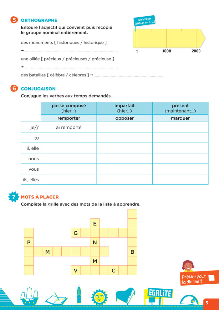 En route pour la dictée ! CM - Femmes et hommes d'exception