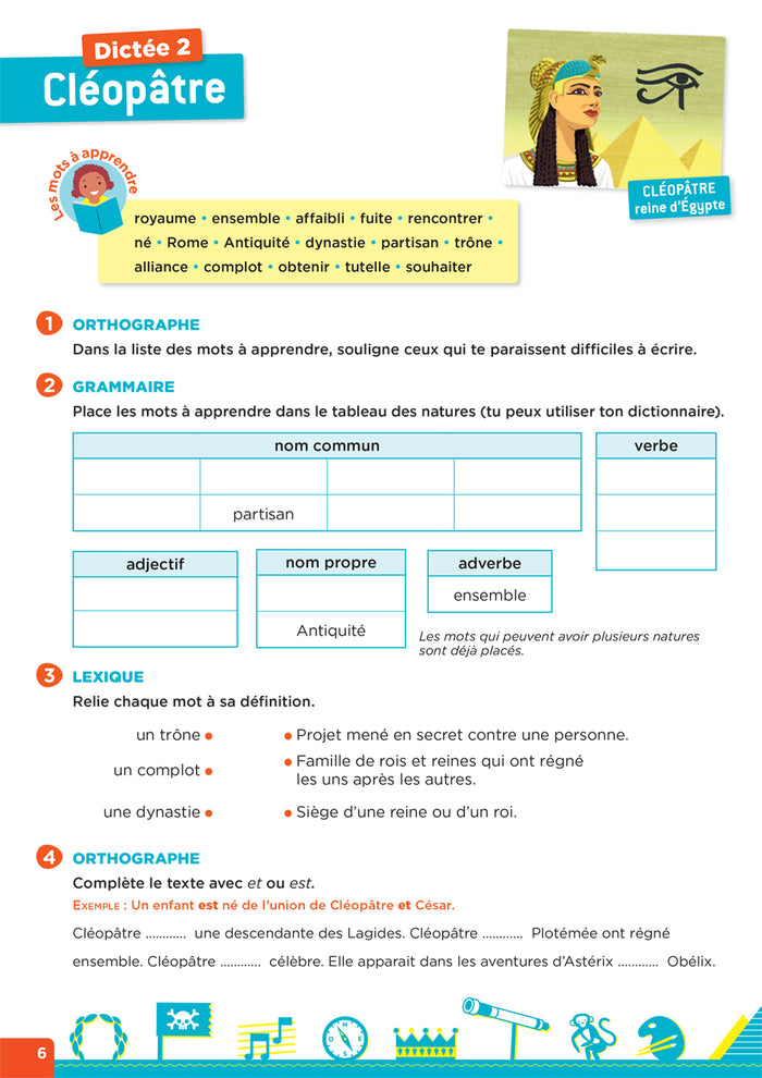 En route pour la dictée ! CM - Femmes et hommes d'exception