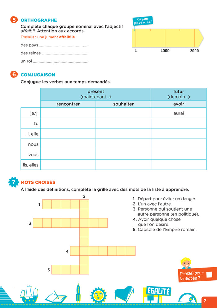 En route pour la dictée ! CM - Femmes et hommes d'exception