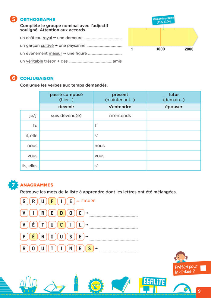 En route pour la dictée ! CM - Femmes et hommes d'exception