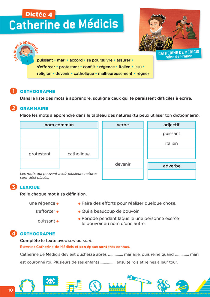 En route pour la dictée ! CM - Femmes et hommes d'exception