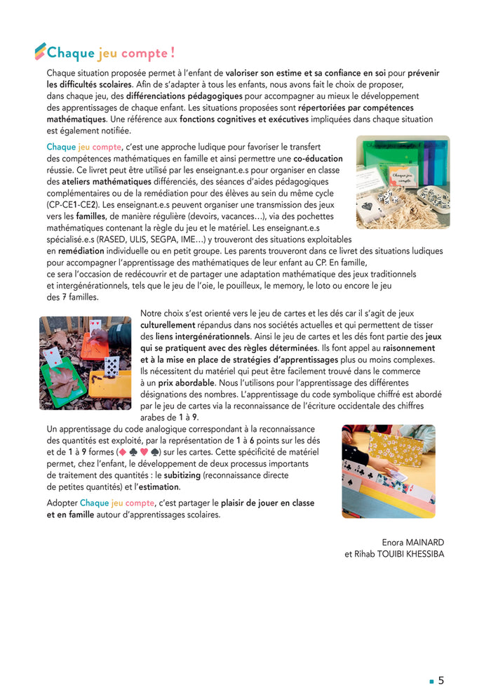 Chaque jeu compte - Maths CP Ed. 2022 -  60 jeux de cartes