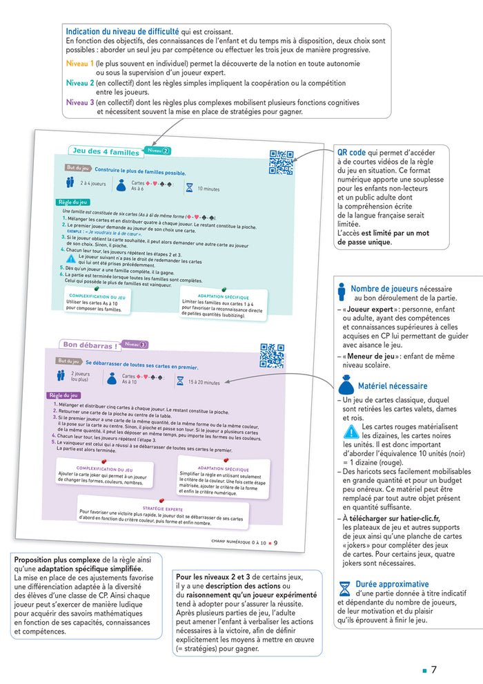 Chaque jeu compte - Maths CP Ed. 2022 -  60 jeux de cartes