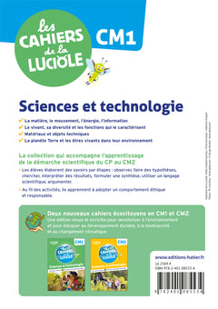 Les Cahiers de la Luciole - Sciences CM1 Ed. 2022