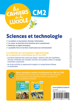Les Cahiers de la Luciole CM2 - Ed. 2022 - Sciences et Technologie