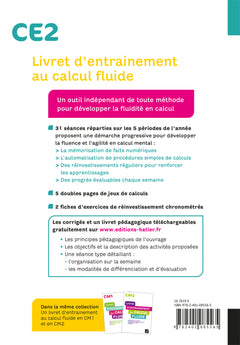 Maths CE2 Ed. 2022  - Livret d'entrainement au calcul fluide