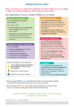 Maths CE2 Ed. 2022  - Livret d'entrainement au calcul fluide
