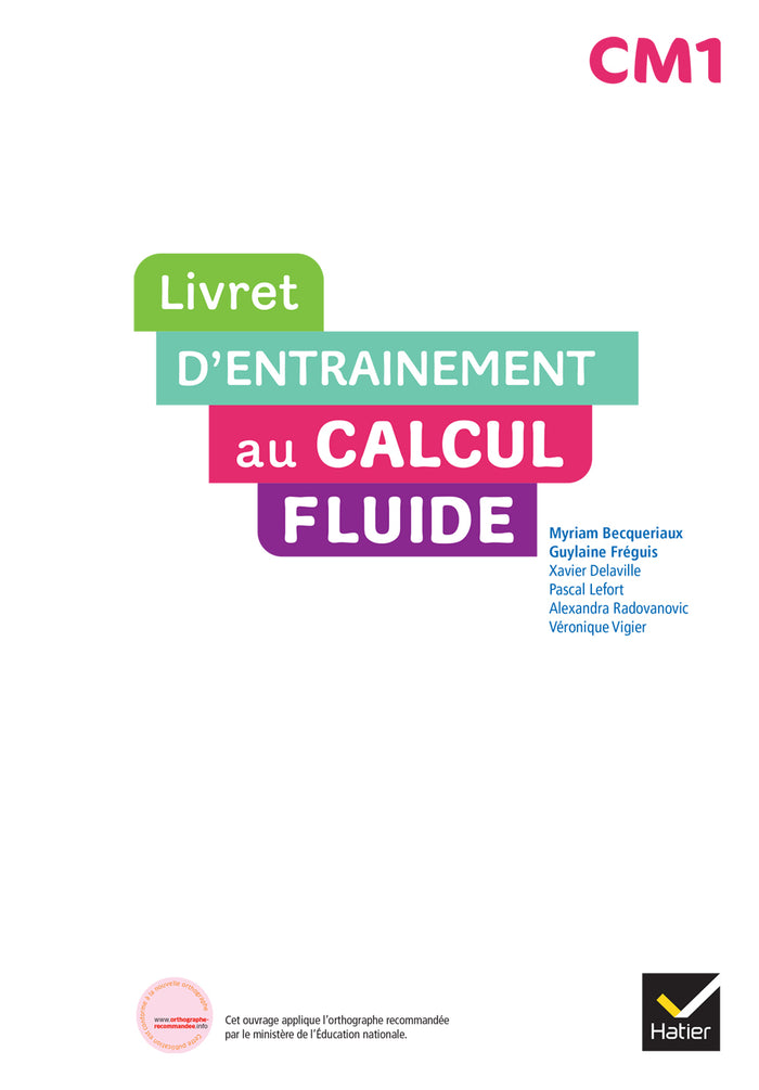 Maths CM1 Ed. 2022  - Livret d'entrainement au calcul fluide