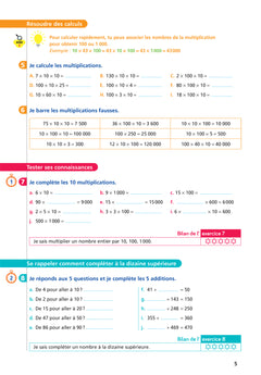 Maths CM1 Ed. 2022  - Livret d'entrainement au calcul fluide