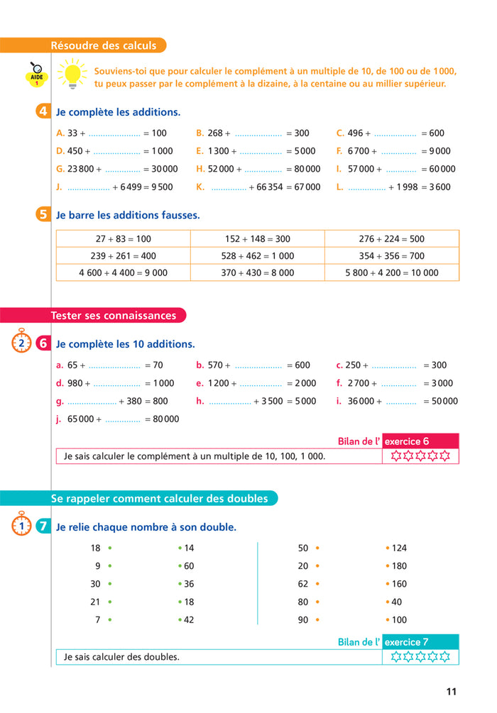 Maths CM1 Ed. 2022  - Livret d'entrainement au calcul fluide