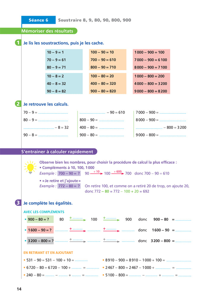 Maths CM1 Ed. 2022  - Livret d'entrainement au calcul fluide