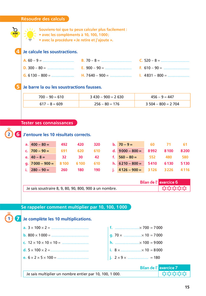Maths CM1 Ed. 2022  - Livret d'entrainement au calcul fluide