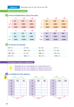 Maths CM2 Ed. 2022 - Livret d'entrainement au calcul fluide
