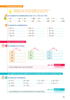 Maths CM2 Ed. 2022 - Livret d'entrainement au calcul fluide