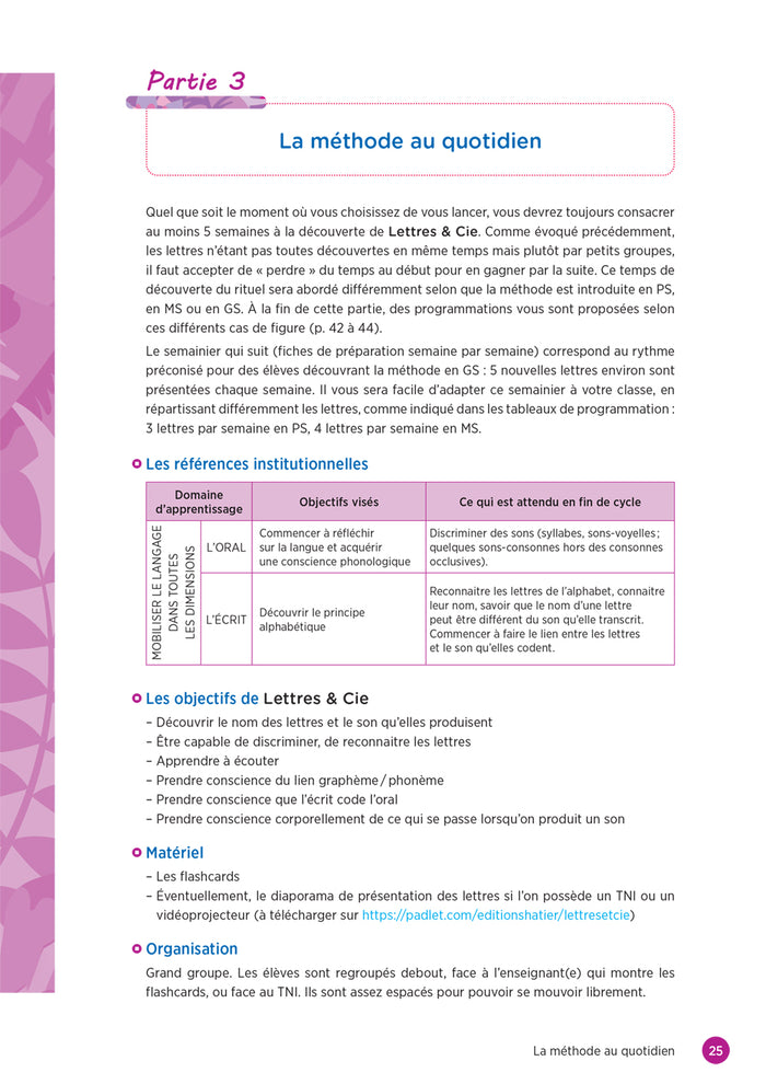 Lettres et compagnie - Français Maternelle Ed. 2022 - Guide pédagogique + flashcards