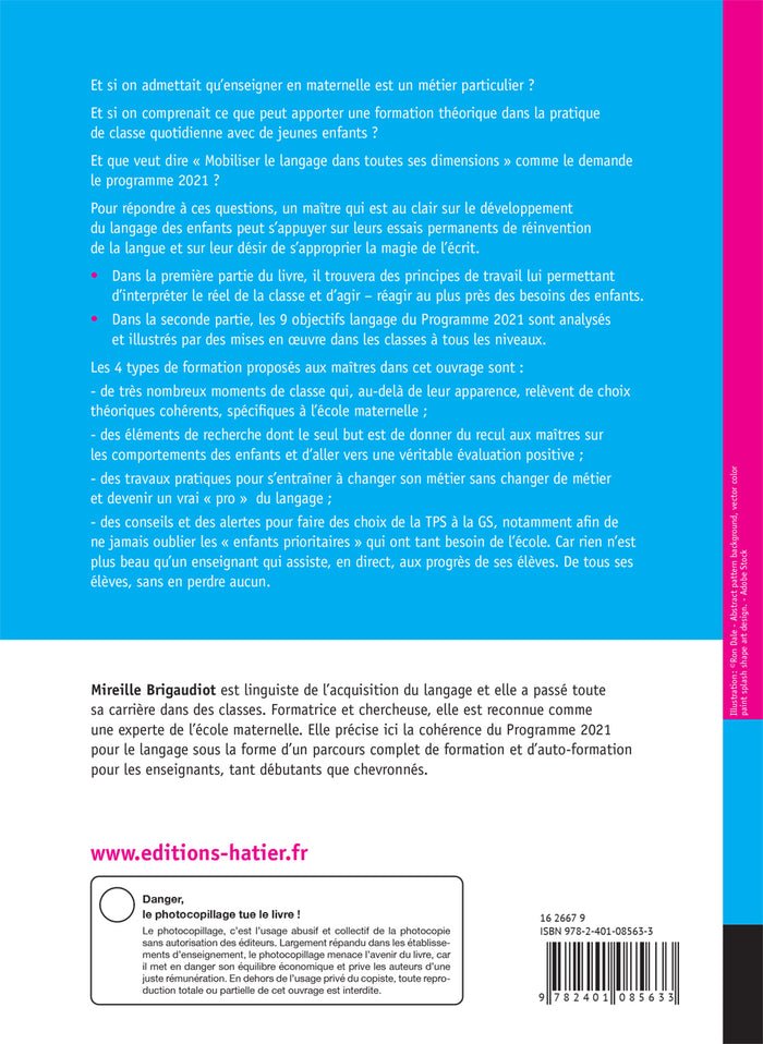 Enseigner à l'école maternelle - Langage et école maternelle Ed. 2022 - Guide de l'enseignant