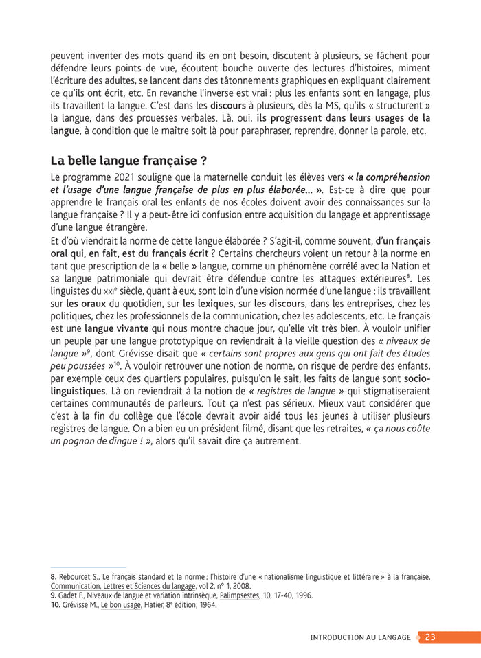 Enseigner à l'école maternelle - Langage et école maternelle Ed. 2022 - Guide de l'enseignant