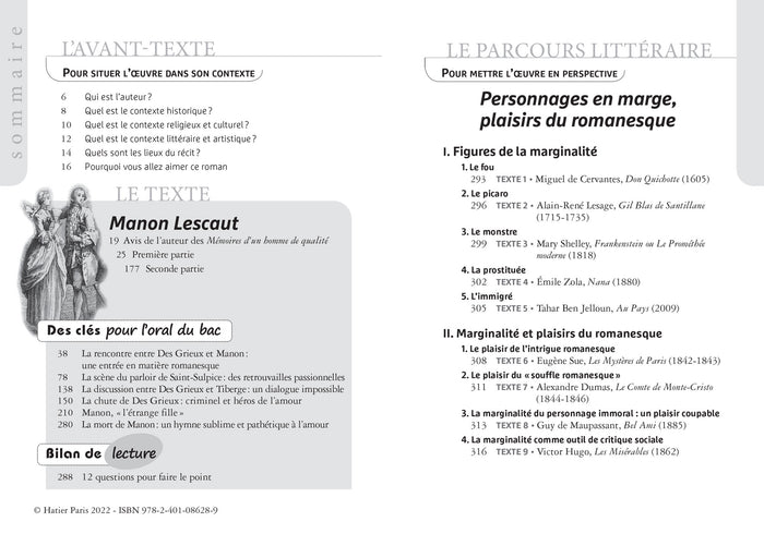 Manon Lescaut (oeuvre au programme Bac 2026, 1re générale & 1re techno)