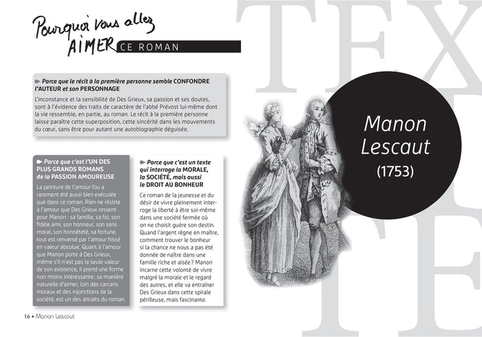 Manon Lescaut (oeuvre au programme Bac 2026, 1re générale & 1re techno)