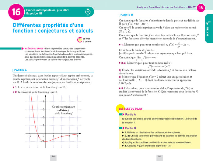 Annales du bac Annabac 2023 L'intégrale Tle Maths, Physique-Chimie, Philo, Grand Oral