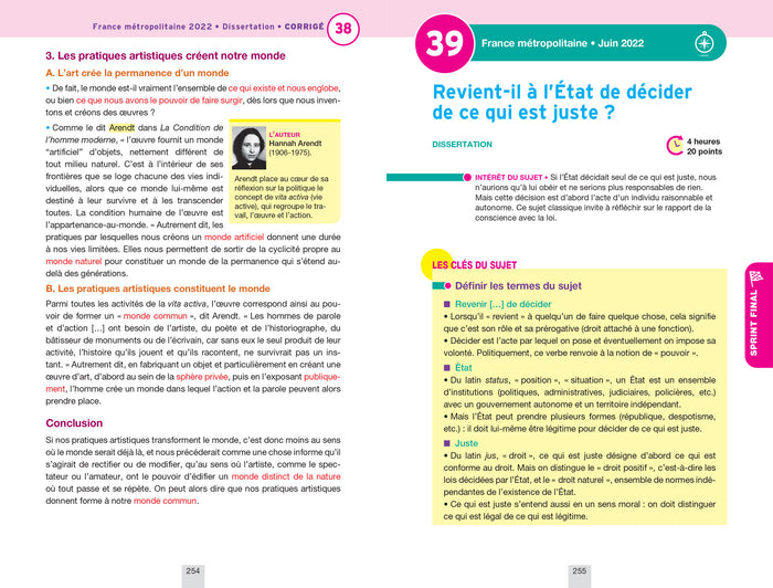 Annales du bac Annabac 2023 Philo Tle générale