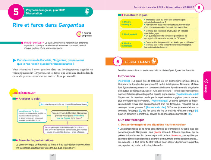 Annales du bac Annabac 2023 Français 1re générale