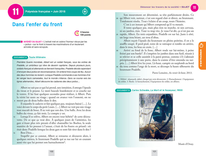 Annales du brevet Annabrevet 2023 Français 3e