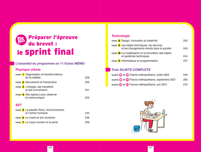Annales du brevet Annabrevet 2023 Physique-chimie, SVT, Technologie 3e