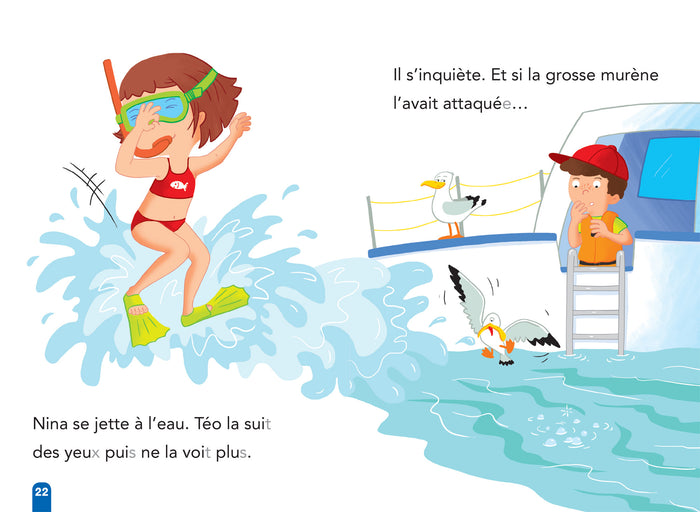 Téo et Nina fin de CP niveau 3 - La promenade en mer de Téo et Nina