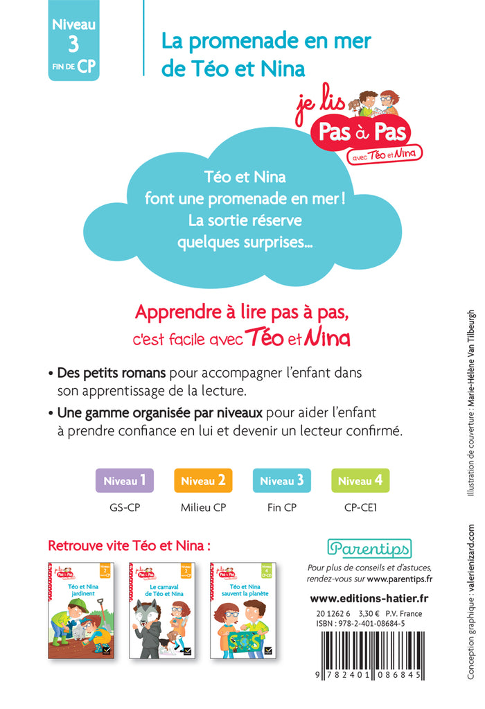 Téo et Nina fin de CP niveau 3 - La promenade en mer de Téo et Nina