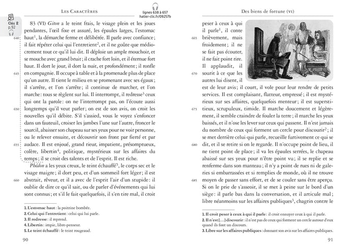 Les Caractères, Livres 5 à 10