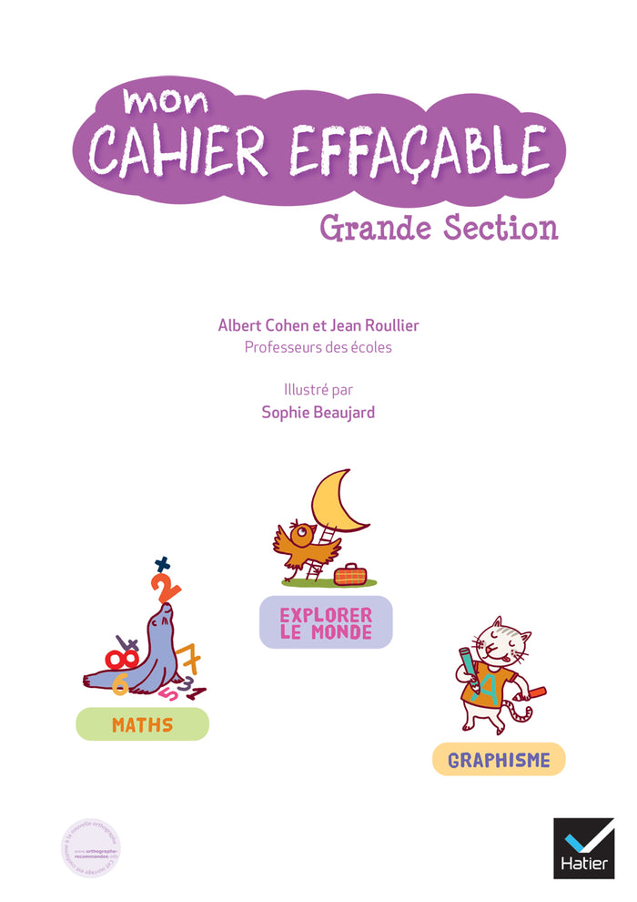 Mon cahier effaçable Grande Section