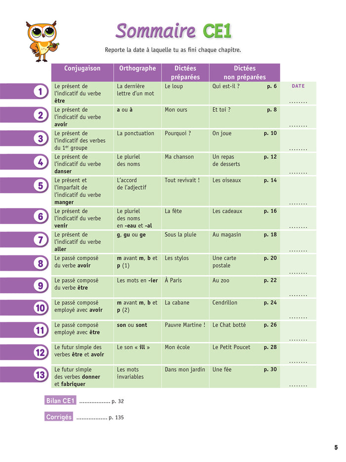 Chouette - Dictées pour l'école