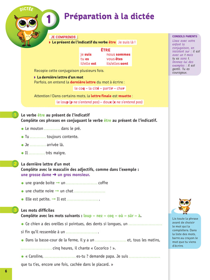 Chouette - Dictées pour l'école