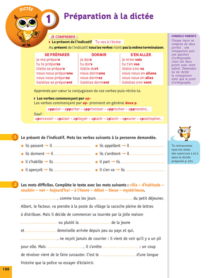 Chouette - Dictées pour l'école
