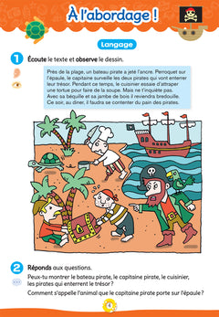 Cahier de vacances 2024 de la Petite section vers la Moyenne section 3/4 ans